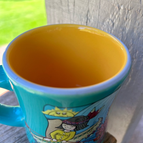 Diner Mug. Thick handle. “Snowqualmie, Wa.  Aqua tone - Picture 3 of 5